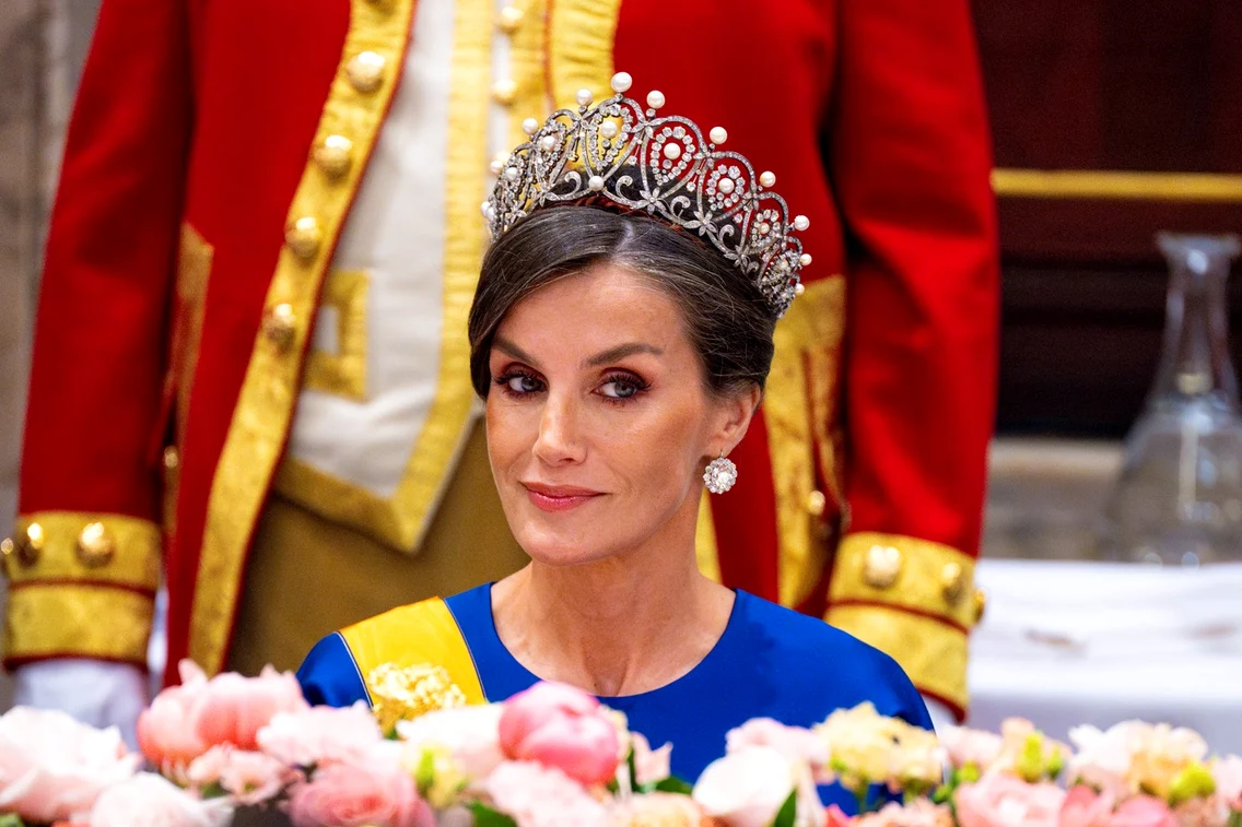Regina Letizia, strălucitoare la dineul de la Amsterdam