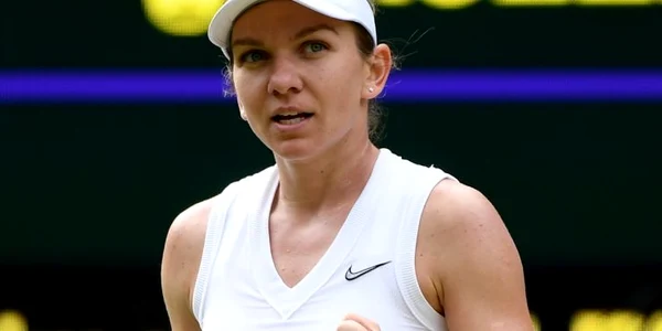 Simona Halep contra Victoriei Azarenka la Wimbledon 2019 FOTO EPA-EFE