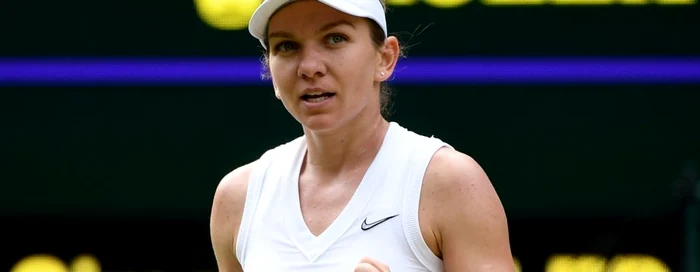 Simona Halep contra Victoriei Azarenka la Wimbledon 2019 FOTO EPA-EFE