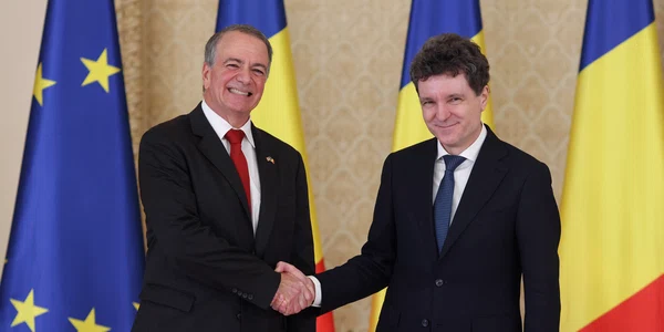 Președintele Nicușor Dan îl primește la Palatul Cotroceni pe noul ambasador al Statelor Unite ale Americii, Darryl Nirenberg. FOTO Inquam Photos / George Călin