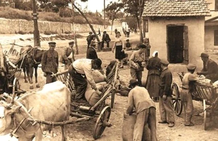 Refugiaţi din cauza foametei FOTO Arhiva Bibliotecii VA Urechia Galaţi