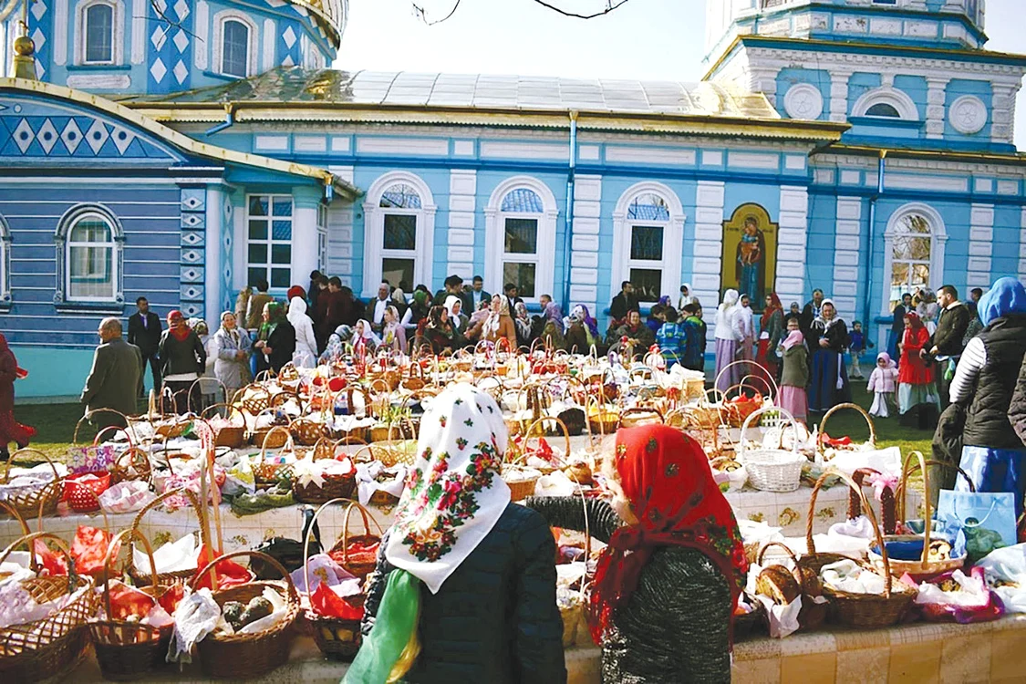 Ziua de Paşte la o biserică din Delta Dunării. Foto: Asociaţia Delta Dunării