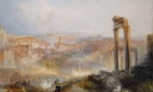 Tabloul «Modern Rome Campo Vaccino», licitat la un preţ record jpeg