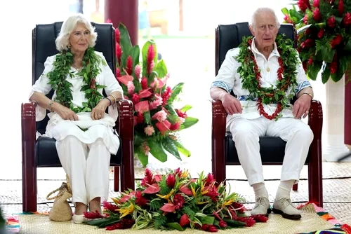 Regele Charles și Camilla, în Samoa Foto: Profimedia
