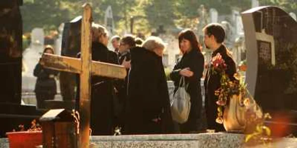 Magda Drăghici a fost condusă pe ultimul drum Foto. Stelian Grăjdan