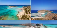 Plajele incredibile din Creta Grecia adevărate paradisuri turcoaz și roz Colaj DMS 