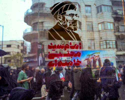 Grafitti cu noul lider suprem iranian Teheran FOTO profimedia jpg