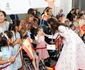 Regina Letizia și Regele Felipe la întâlnirea cu Papa Leon la aeroport. FOTO: Casa Regală spaniolă