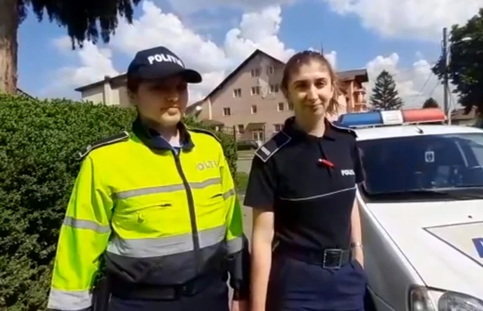 Cele două poliţiste care l-au imobilizat pe bărbat FOTO Oana Şlemco