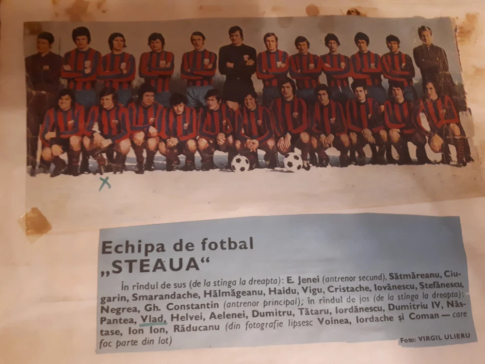 Steaua, cu Cornel Vlad și cu Emeric Ienei în slujba Armatei  FOTO Colecție personală