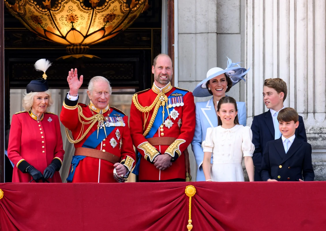 Familia regală la Trooping the Colour