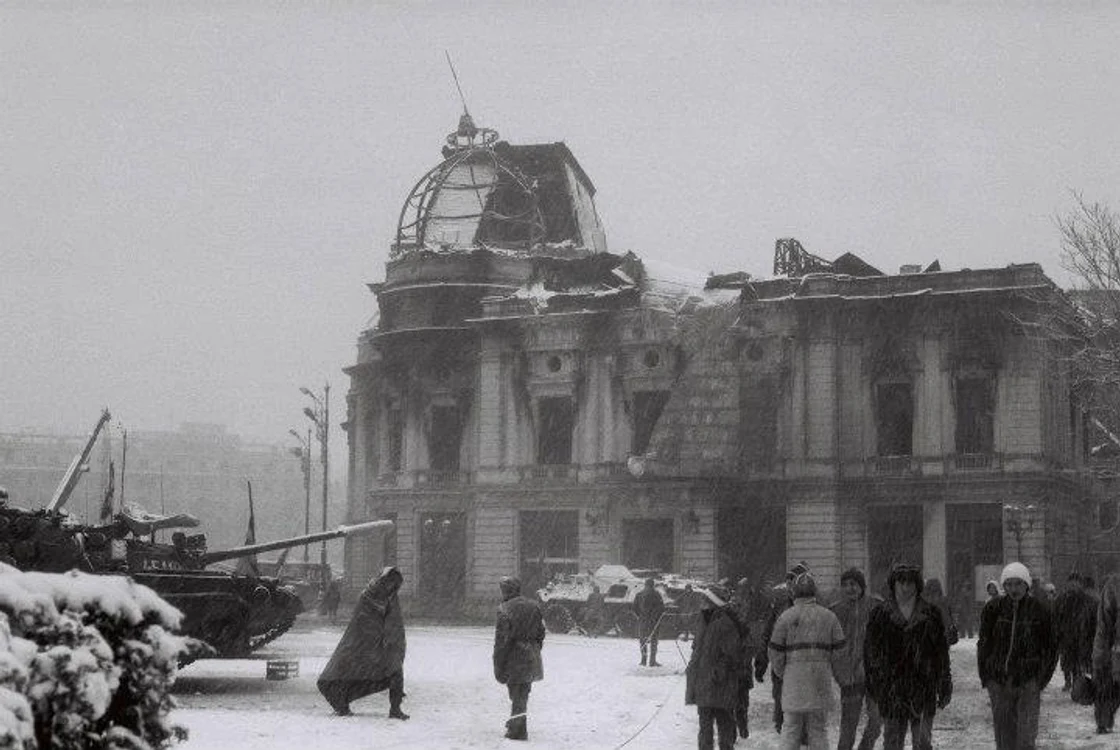 Imagine surprinsă de Vasile Pleșea în decembrie 1989 SURSA Facebook / Vasi Pleșea