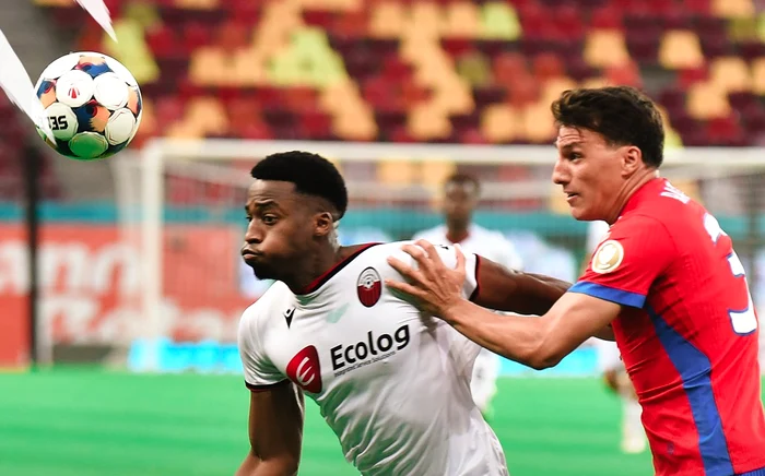 Radunovic nu și-a putut ține în frâu adversarul FOTO Facebook FK Shkendija