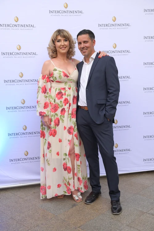 Lucian Viziru cu soția la OK Summer Party