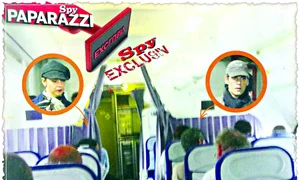 Bănică n a vrut să stea lângă soţie în avion jpeg