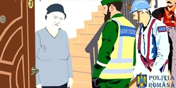 Nu lăsaţi persoane necunoscute să vă intre în casă