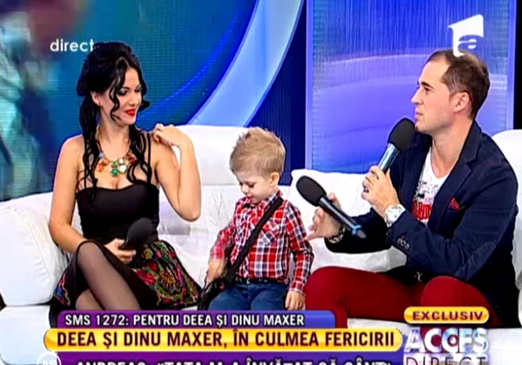 Andreas a zâmbit tot timpul la emisiunea Simonei Gherghe