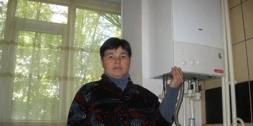 Fănica Bunea şi-a montat centrală termică în urmă cu patru ani , Foto: Corina Misăilă