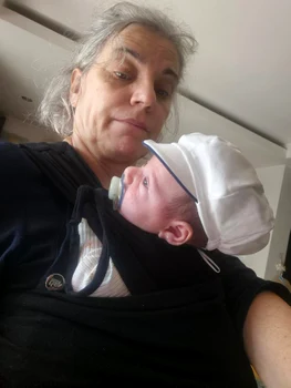 Maia Morgenstern, alături de nepotul ei / Foto: Facebook