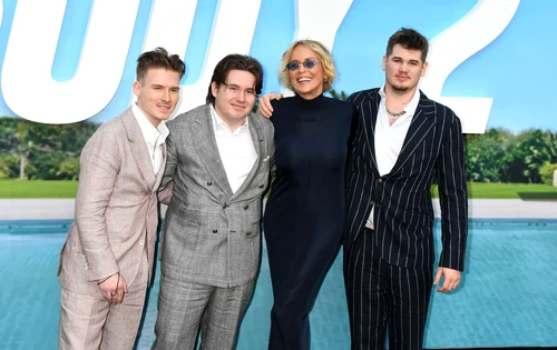 Sharon Stone și băieții ei