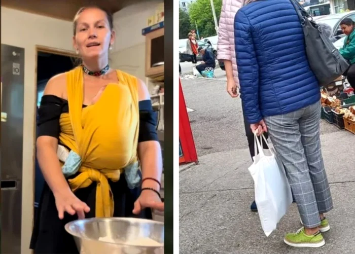Tânăra mămică a constatat că nivelul de trai s-a îmbunătățit considerabil / foto: captura video