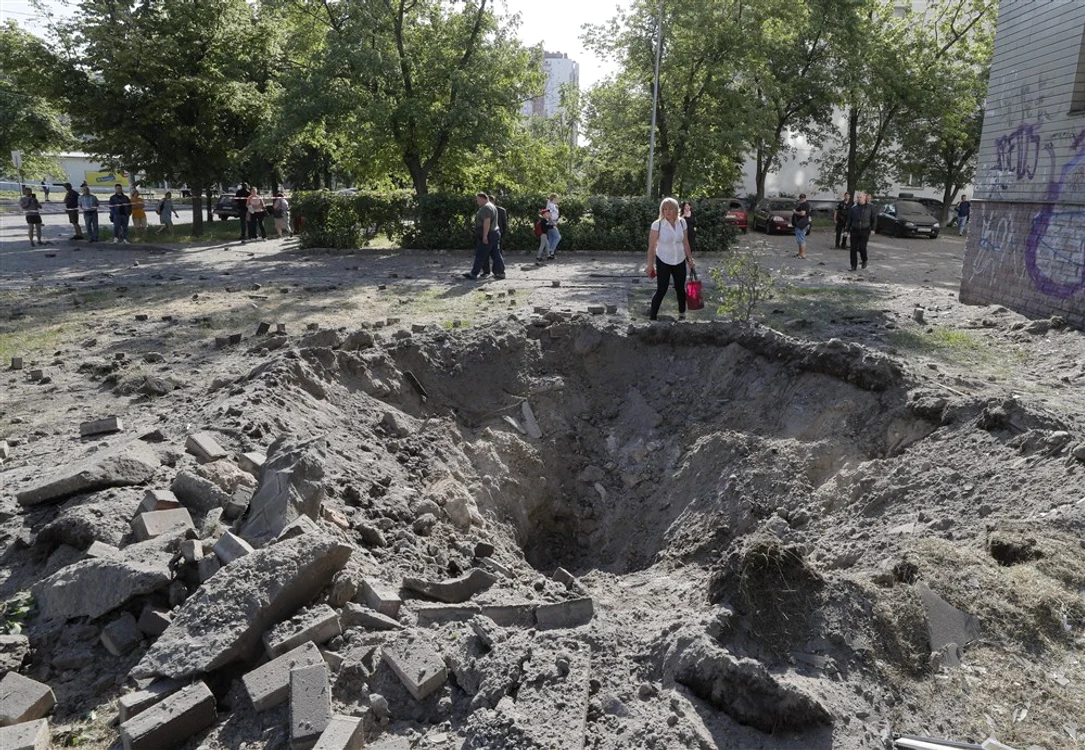 Rusia a lansat un nou val de rachete și drone asupra Kievului joi noapte FOTO EPA-EFE