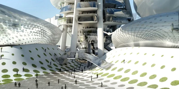 Viitorul turn din Taiwan realizat de arhitecţii români (foto: www.archdaily.com)