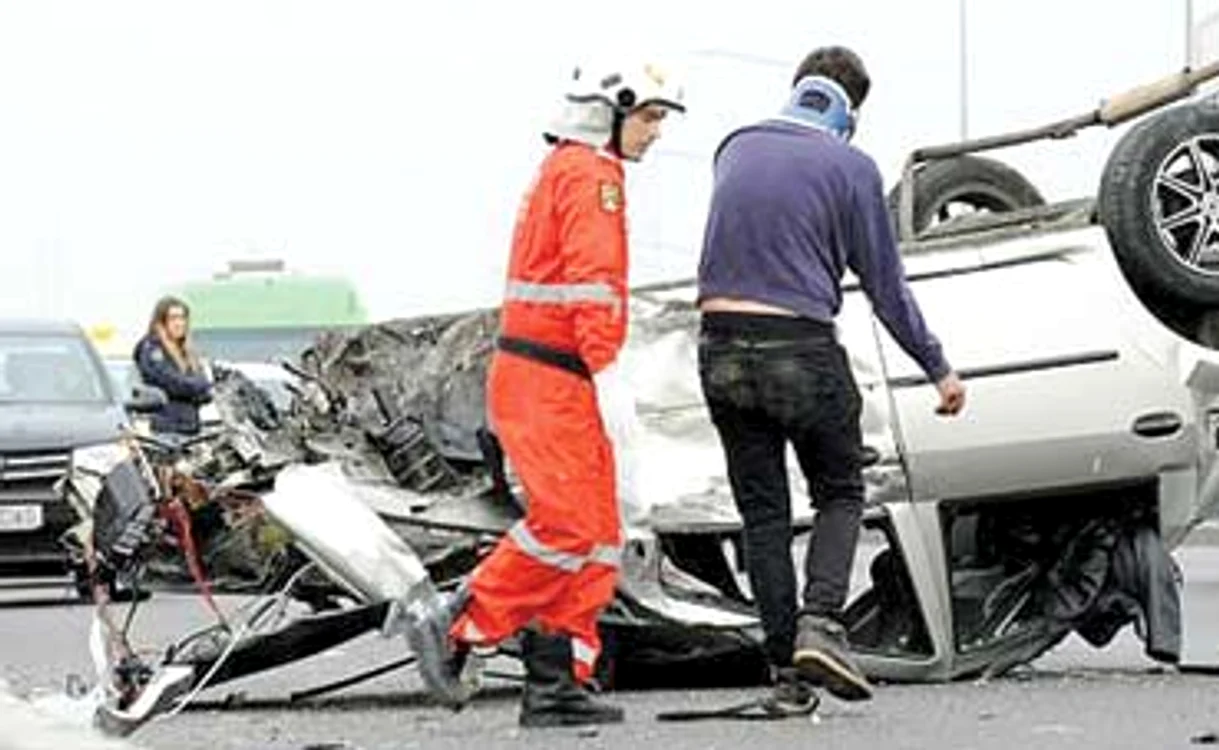 
    Plouă cu accidente  pe DN1, în zona centrului  comercial Băneasa  