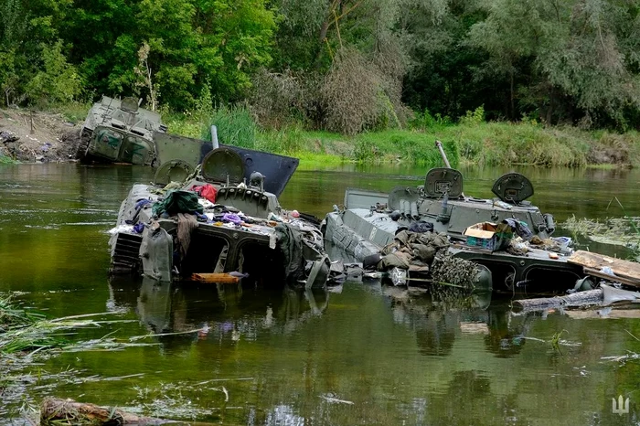 Echipament militar abandonat de Rusia în Harkov FOTO AFP