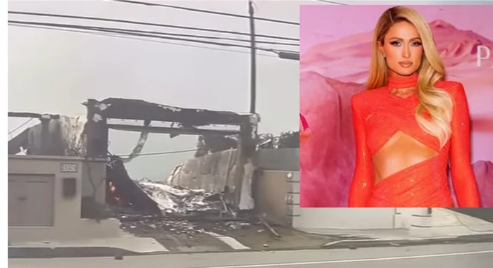 Reacția lui Paris Hilton după ce și-a văzut casa distrusă Foto: Instagram/Captură video