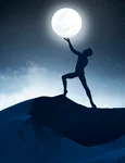 people silhouette touching moon jpg