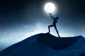 people silhouette touching moon jpg