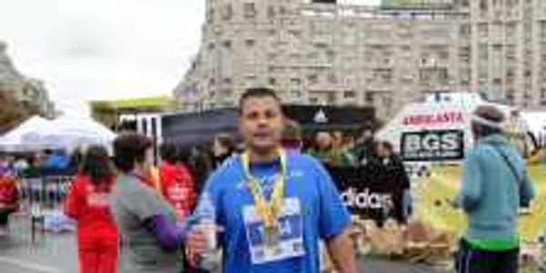 Poliţistul Marius Saioc a participat la Maratonul Naţional Bucureşti 2011