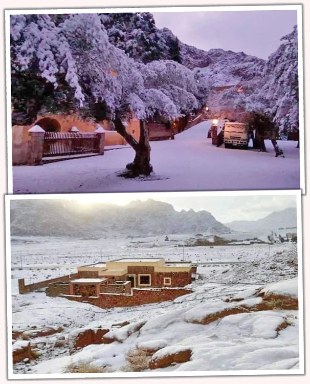 Valul de aer rece a adus zăpadă şi îngheţ în peninsula Sinai