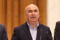 Reprezentanți ai PSD, PNL, USR, UDMR și ai minorităților naționale fac declarații de presă la finalul unei ședințe la Palatul Parlamentului, în București. FOTO Inquam Photos / Octav Ganea