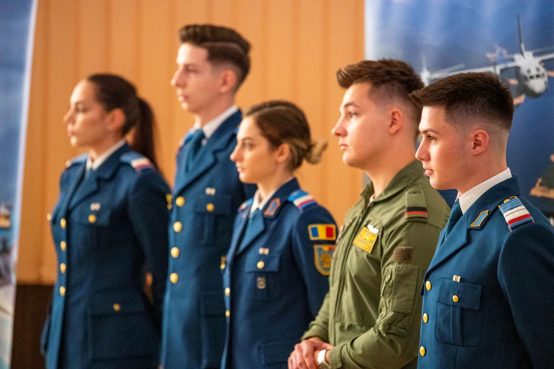 Studenții Academiei Forțelor Aeriene Foto: Săvescu Ionuț/SMFA