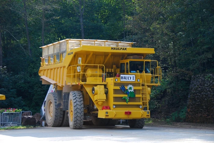 Mastodontul care plimbă turiştii prin oraşul minier Eisenerz