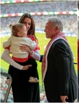 Regele Abdullah, Prințul Moștenitor Hussein, Prințesa Rajwa și Iman la meci (1) jpg