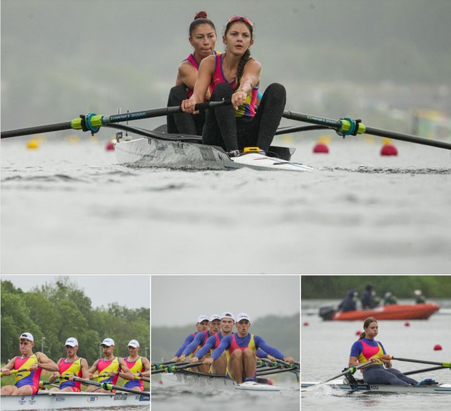 Trei medalii de aur şi trei de bronz pentru România, la Mondiale de canotaj pentru juniori