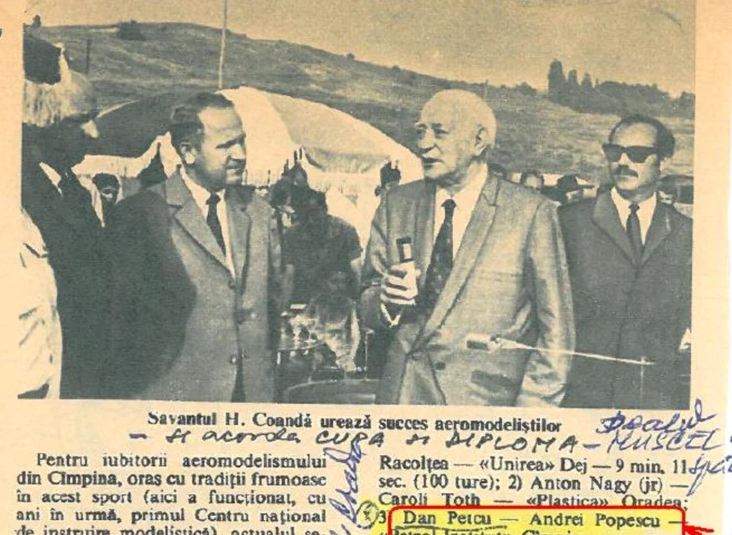 henri coanda la campina foto ziarul oglinda