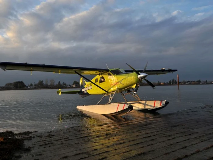 Primul aviopn comercial electric a zburat in Canada FOTO AFP