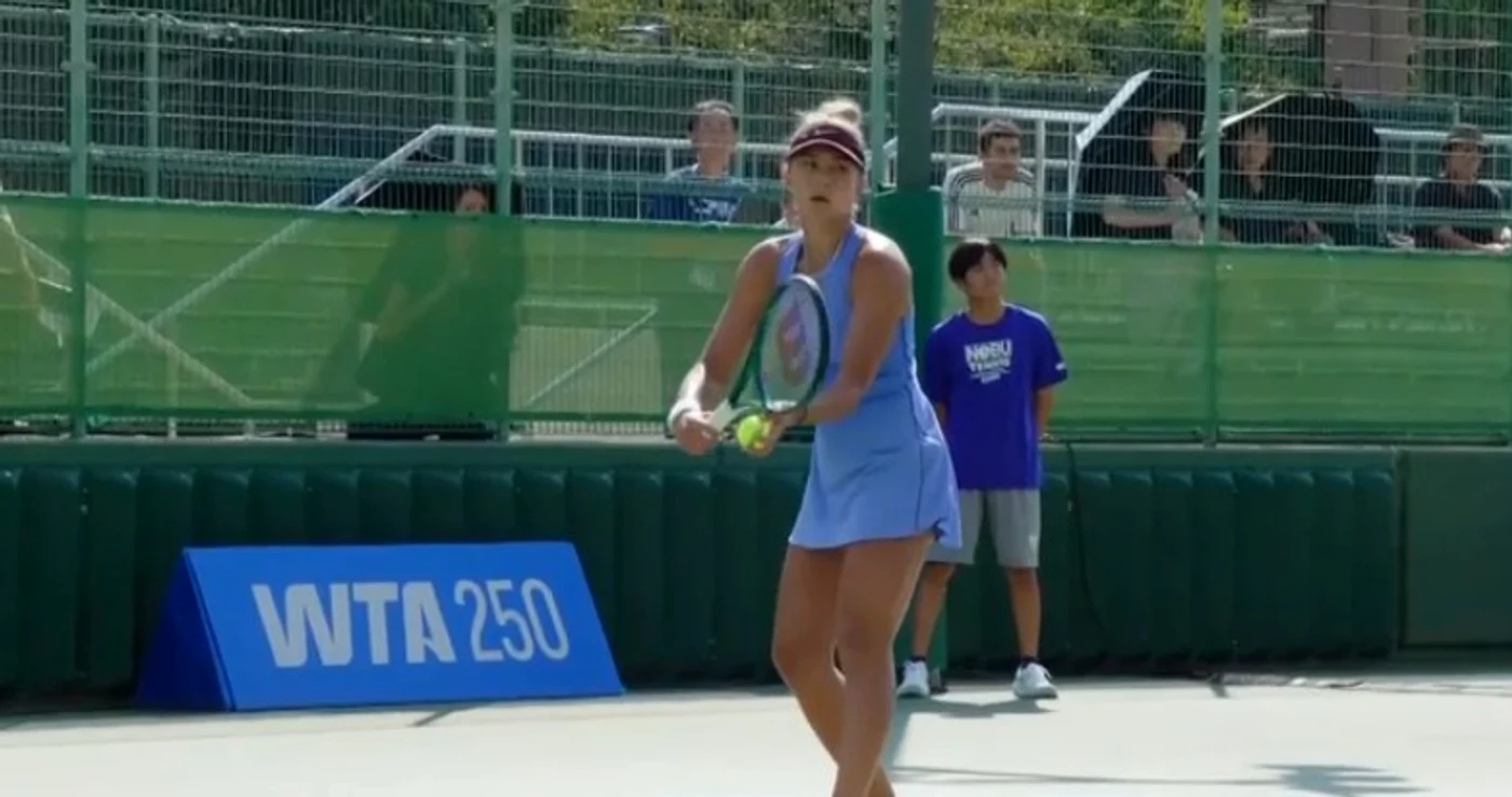 Cristian a servit bine tot meciul  FOTO Captură video WTA