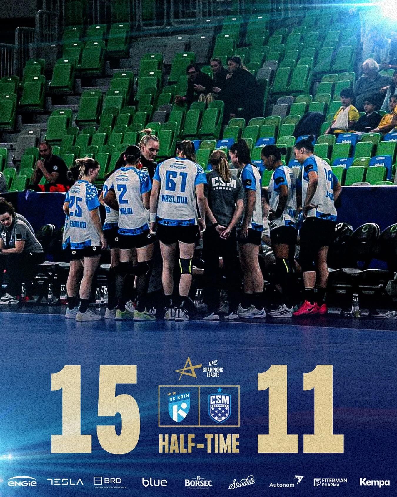 CSM București s-a făcut de râs în Liga Campionilor la handbal. Gloria Bistrița, victorie răsunătoare