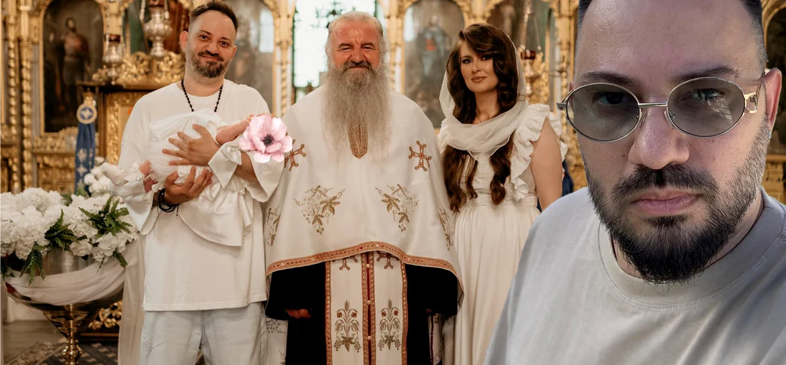 Artistul Mario Joy și-a botezat fetița, pe Mia Maria     “Sunt cel mai împlinit și fericit tătic!”