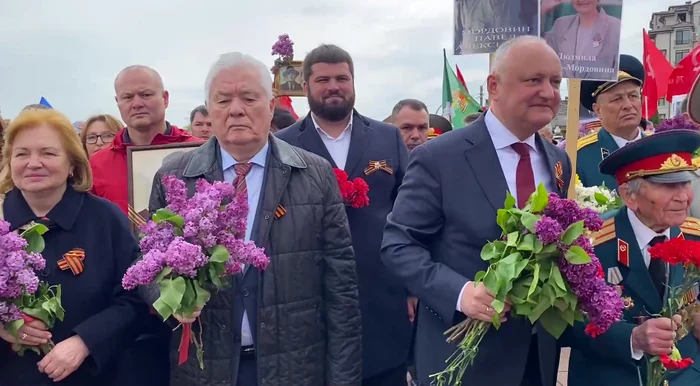 Igor Dodon a sfidat legea de 9 mai. FOTO: TV8.md