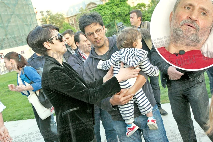 Lucian Viziru l-a adus la Teatrul Naţional şi pe băieţelul lui, Mihai Adrian, în vârstă de 1 an