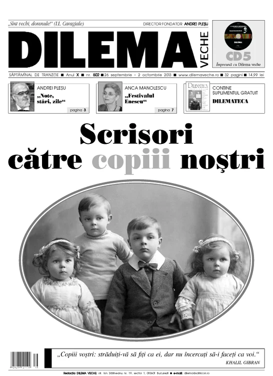 Scrisori către copiii noștri jpeg