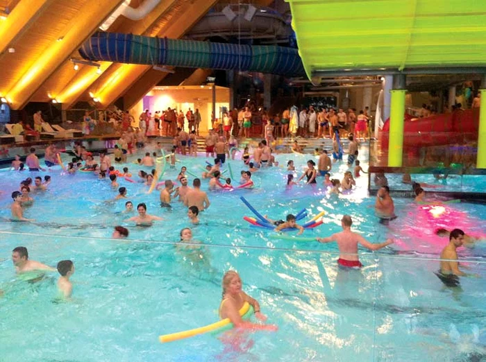 La «Therme»: Cea mai aglomerată zonă a fost cea pentru familii cu copii