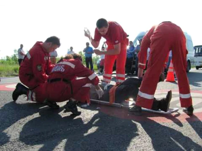 Accidentul a avut loc pe DN1 între Sibiu şi Sebeş