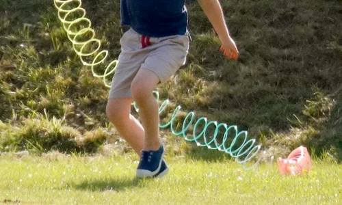 22 george had blast playing giant slinky park jpg jpeg